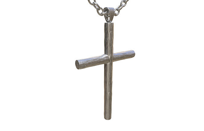 Cross Pendant Low-poly 3D model