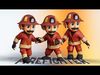 Firefighter Animated Character UNREAL ENGINE Low-poly 3D model_1