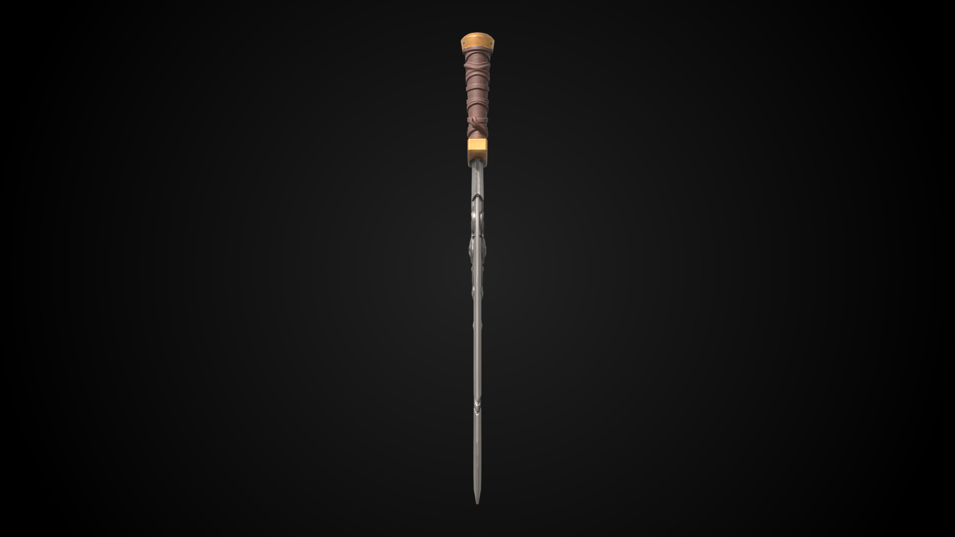 Stylized Sword - Crusader Blade - Emberbane - Game Ready 3D model_7