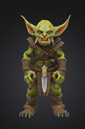 Goblin character 3D print model