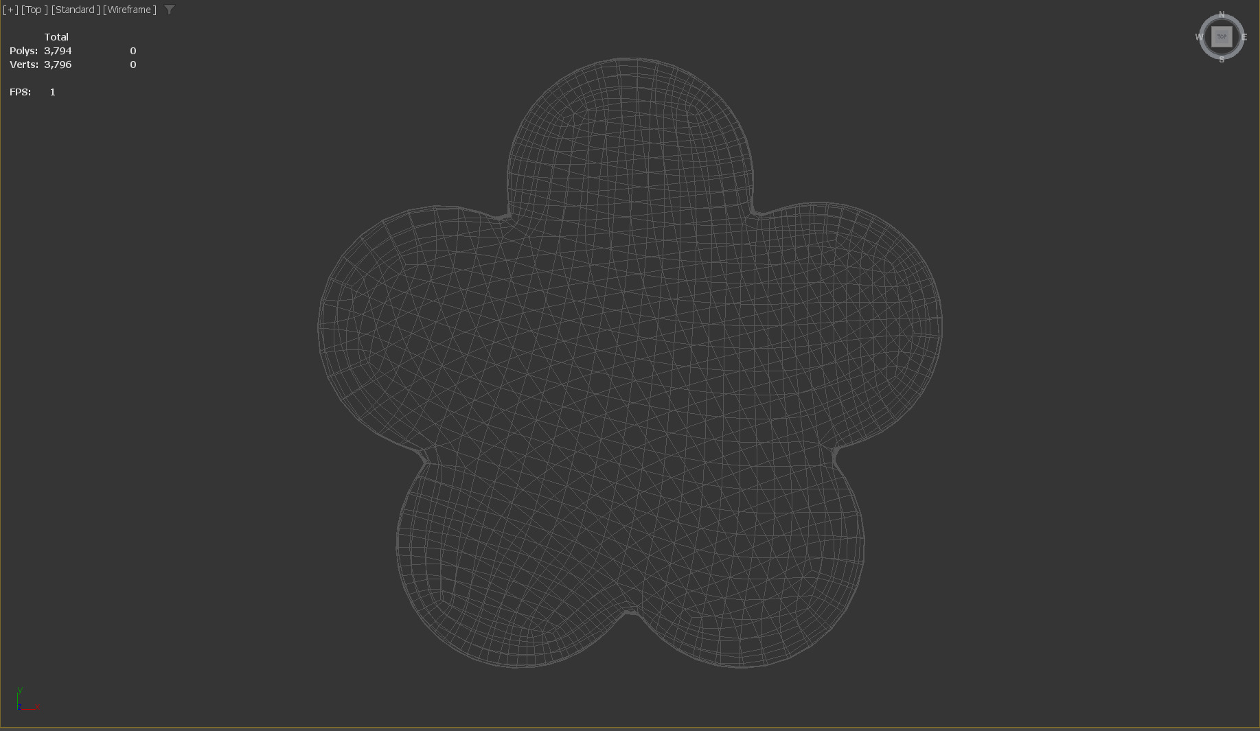 Stylized Low-Poly Flower-shaped Marshmallow Low-poly 3D model_15