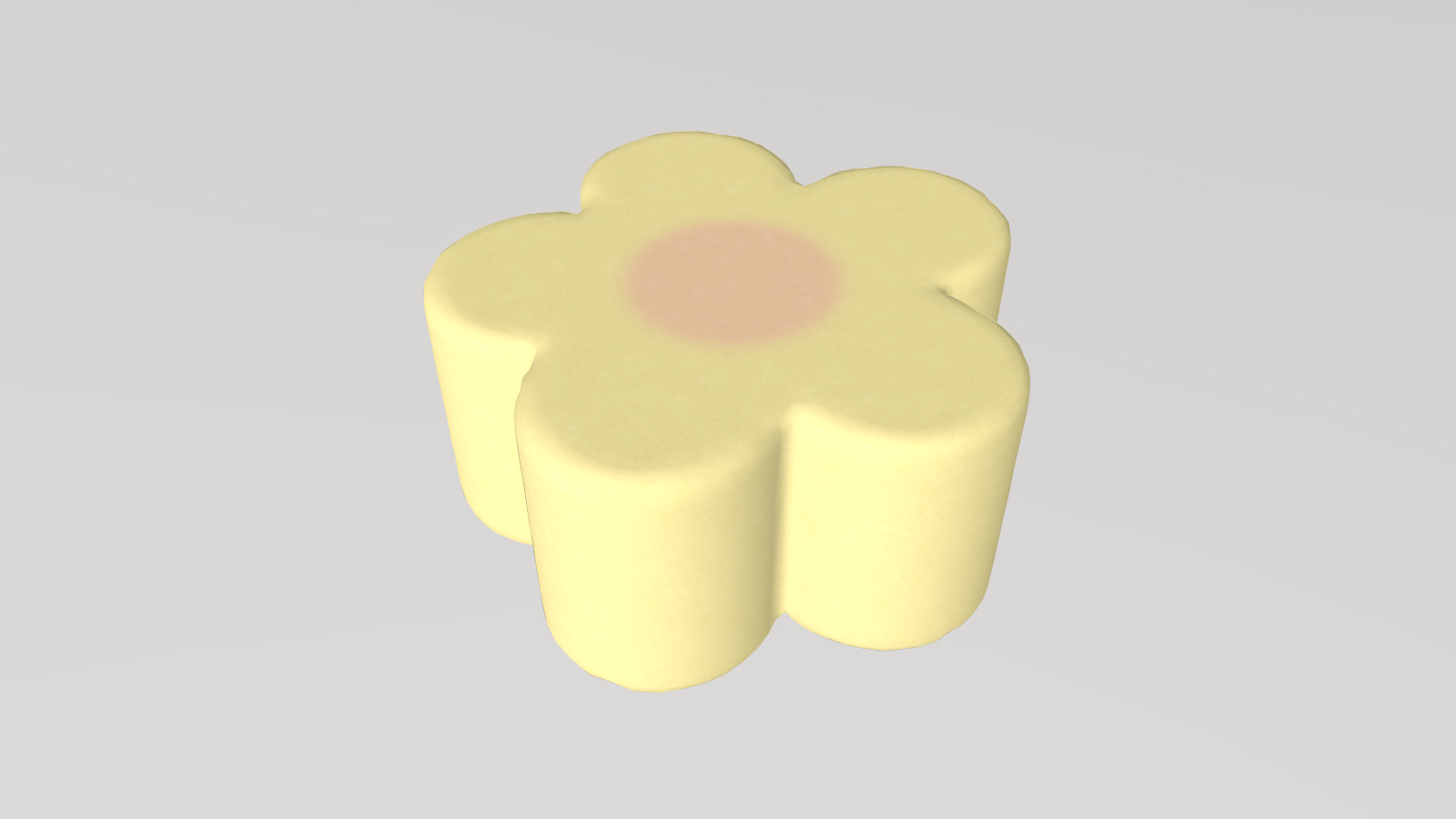 Stylized Low-Poly Flower-shaped Marshmallow Low-poly 3D model_8