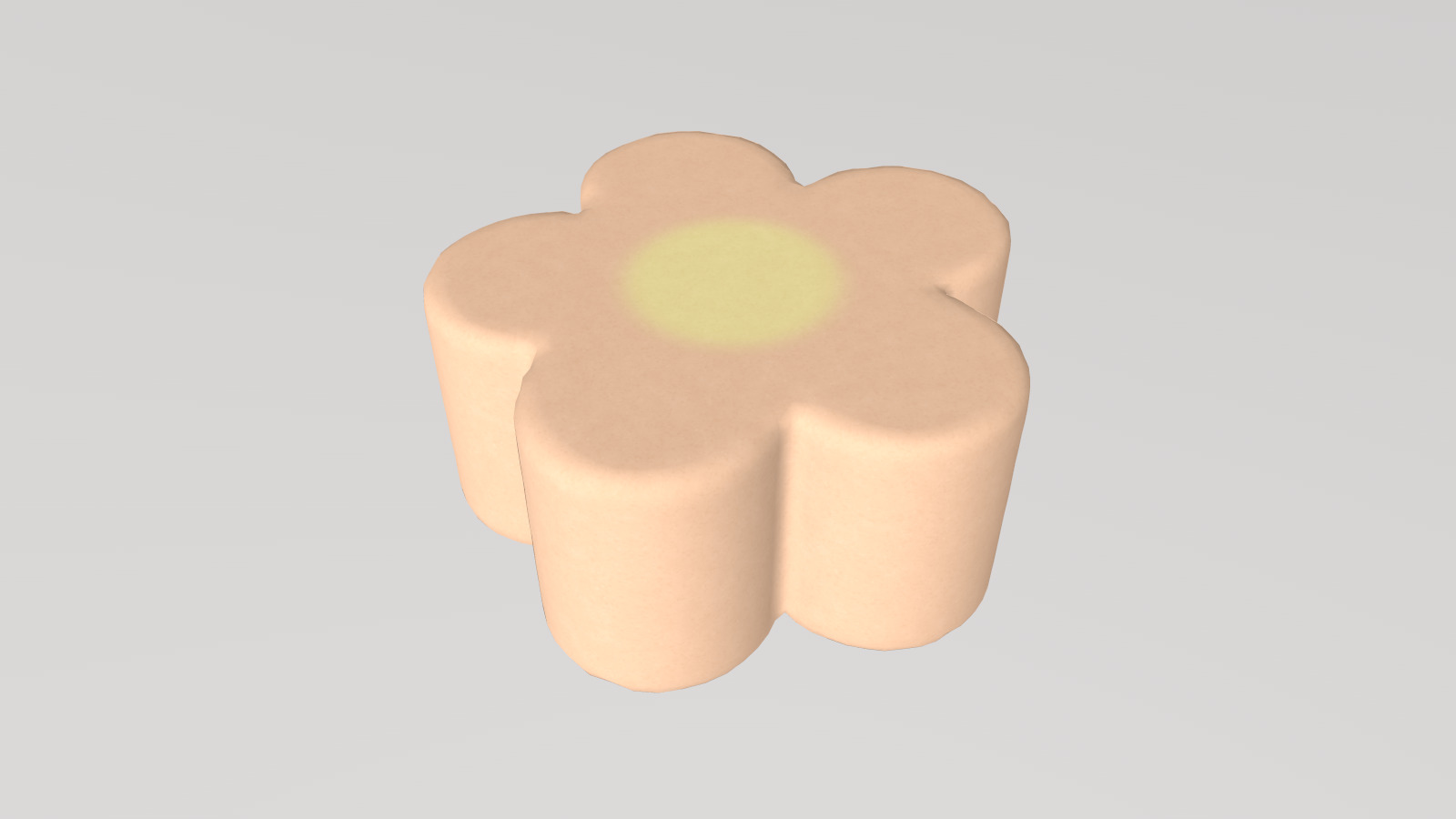 Stylized Low-Poly Flower-shaped Marshmallow Low-poly 3D model_11