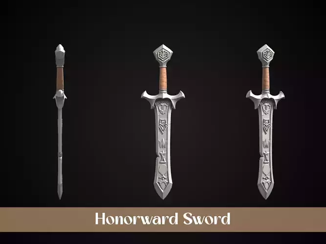 Stylized Crusader Sword - Honorward