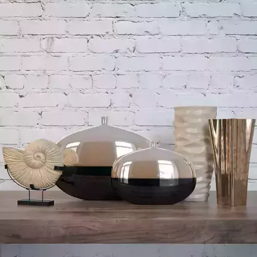 Beige Decorative Vases Set