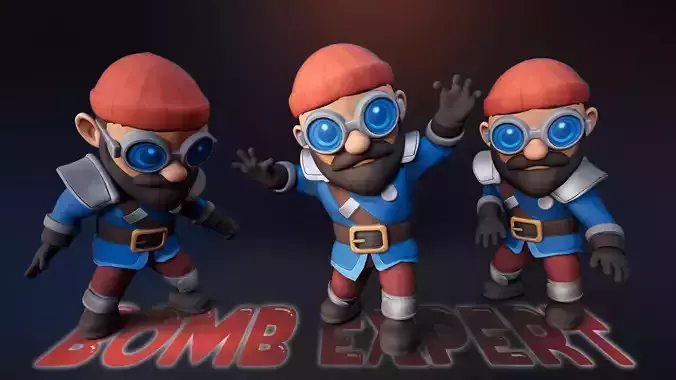 Bomb Expert Animated Character UNREAL ENGINE