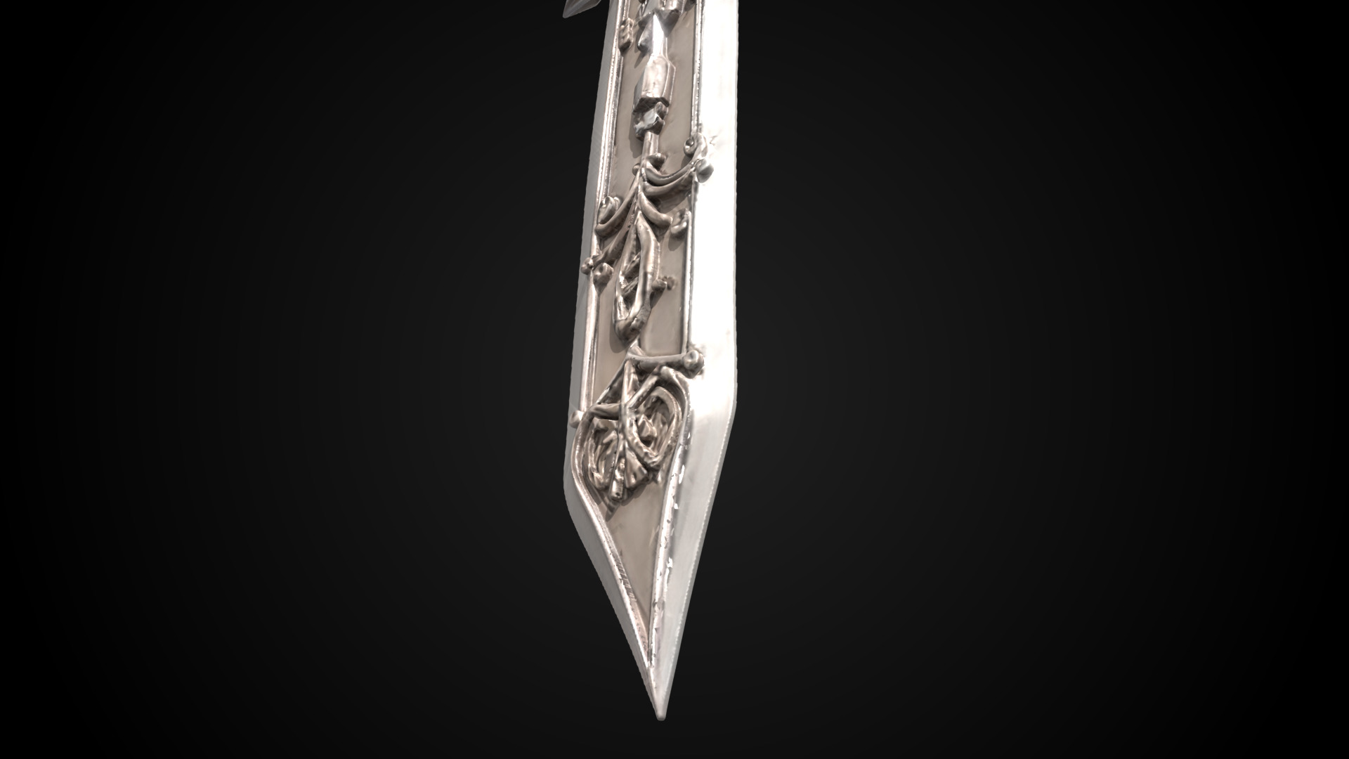 Stylized Sword - Crusader Blade Kings Judgment - Game Ready 3D model_10
