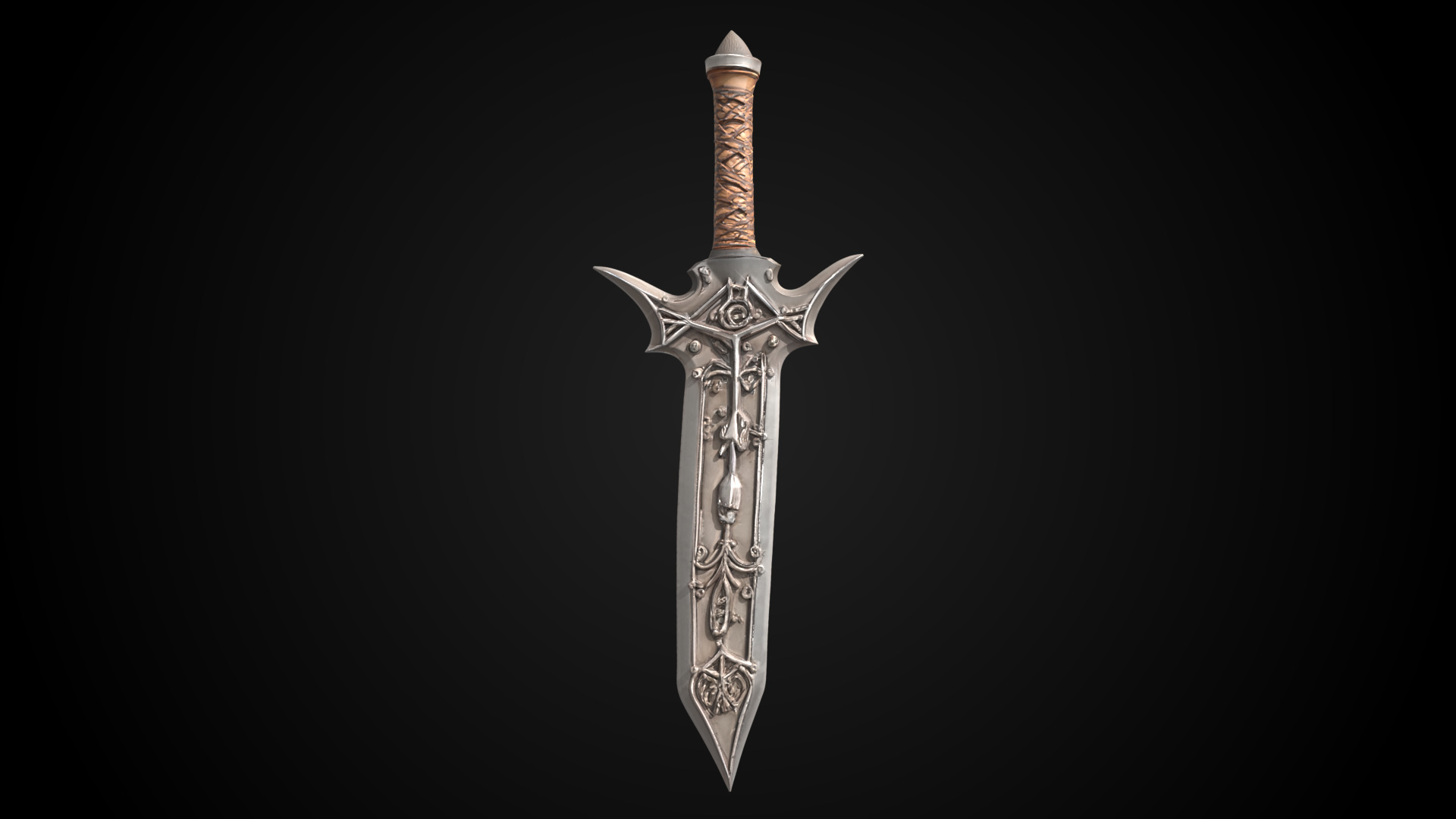 Stylized Sword - Crusader Blade Kings Judgment - Game Ready 3D model_11