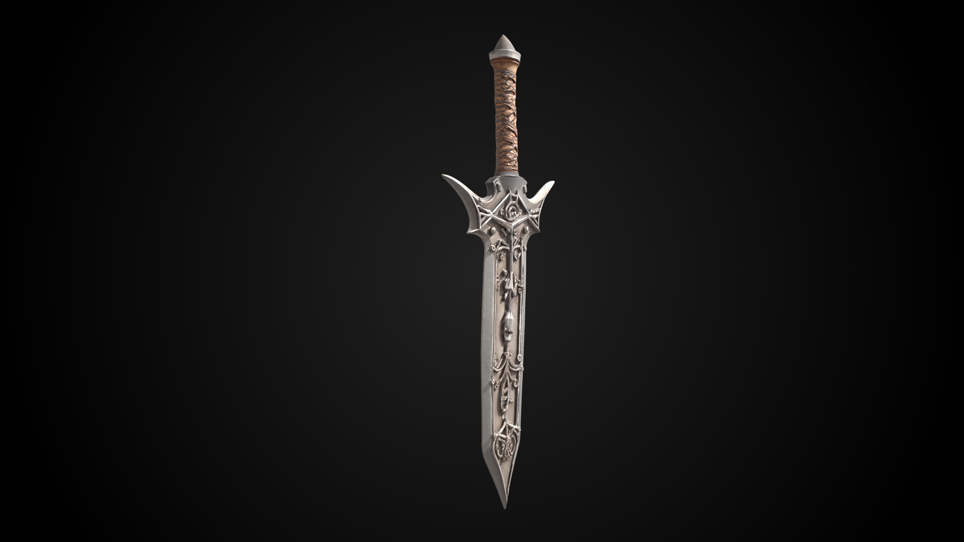Stylized Sword - Crusader Blade Kings Judgment - Game Ready 3D model_8