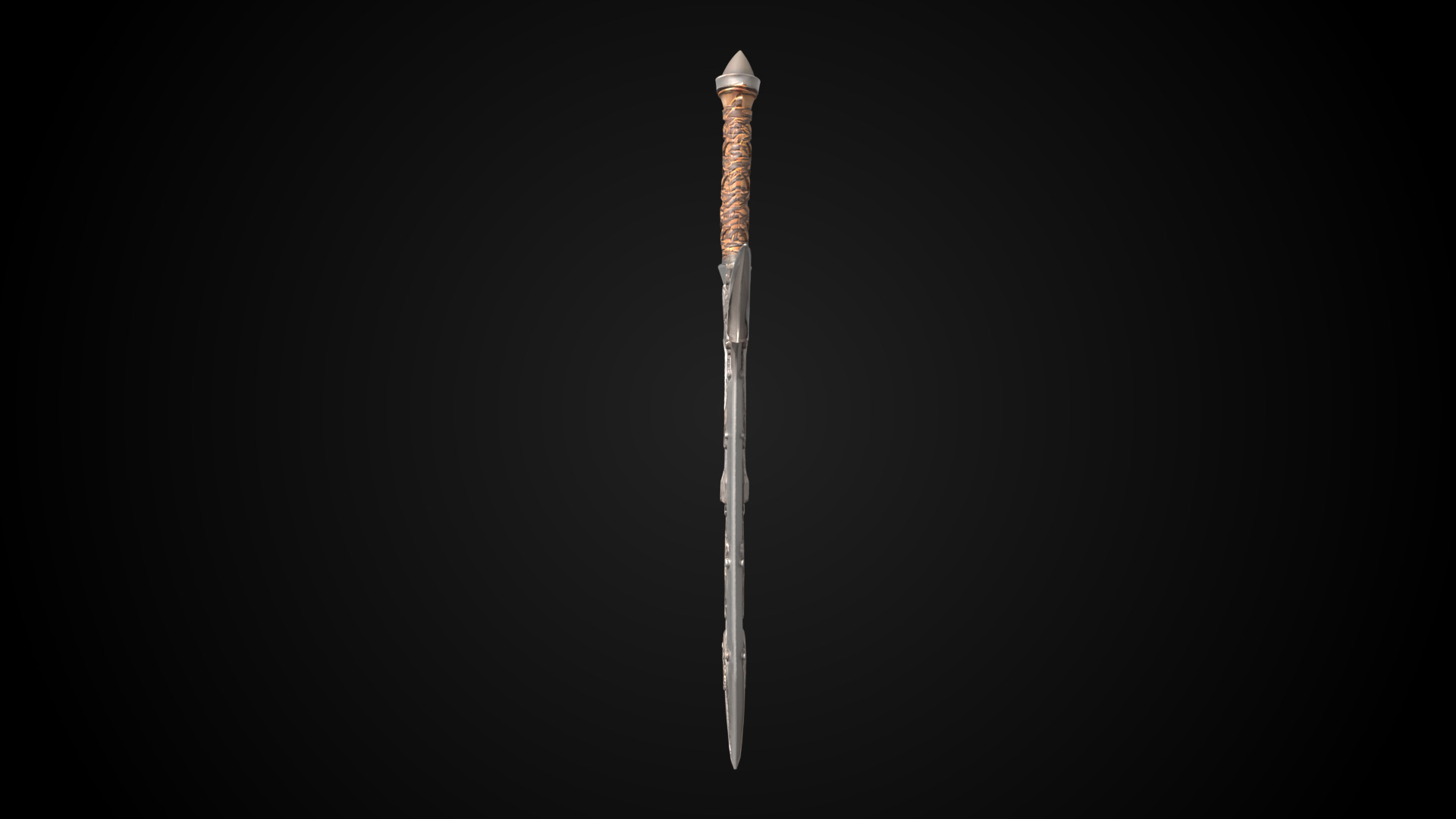 Stylized Sword - Crusader Blade Kings Judgment - Game Ready 3D model_6
