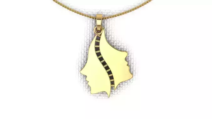 Pendants in the form of zodiac signs twins