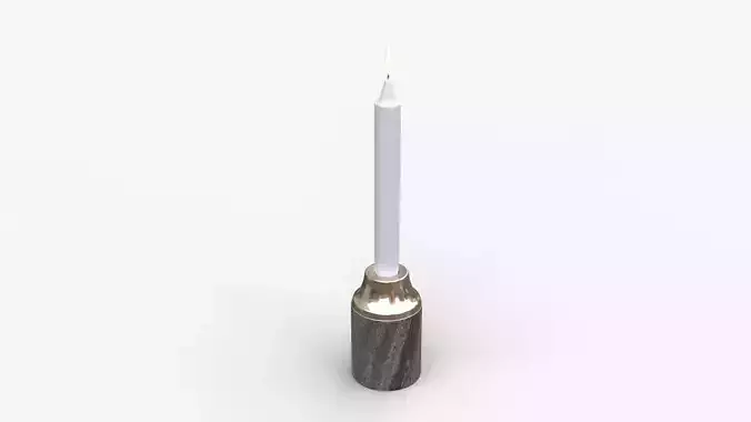 Low Marble Candleholder