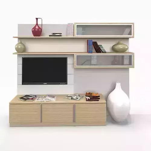 Tv Unit Free 3D model