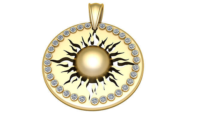 Sunburst Pendant  3D print model