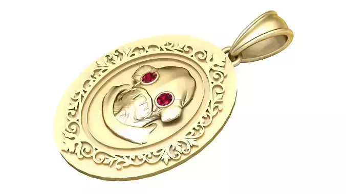 Artistic Gold Pendant  