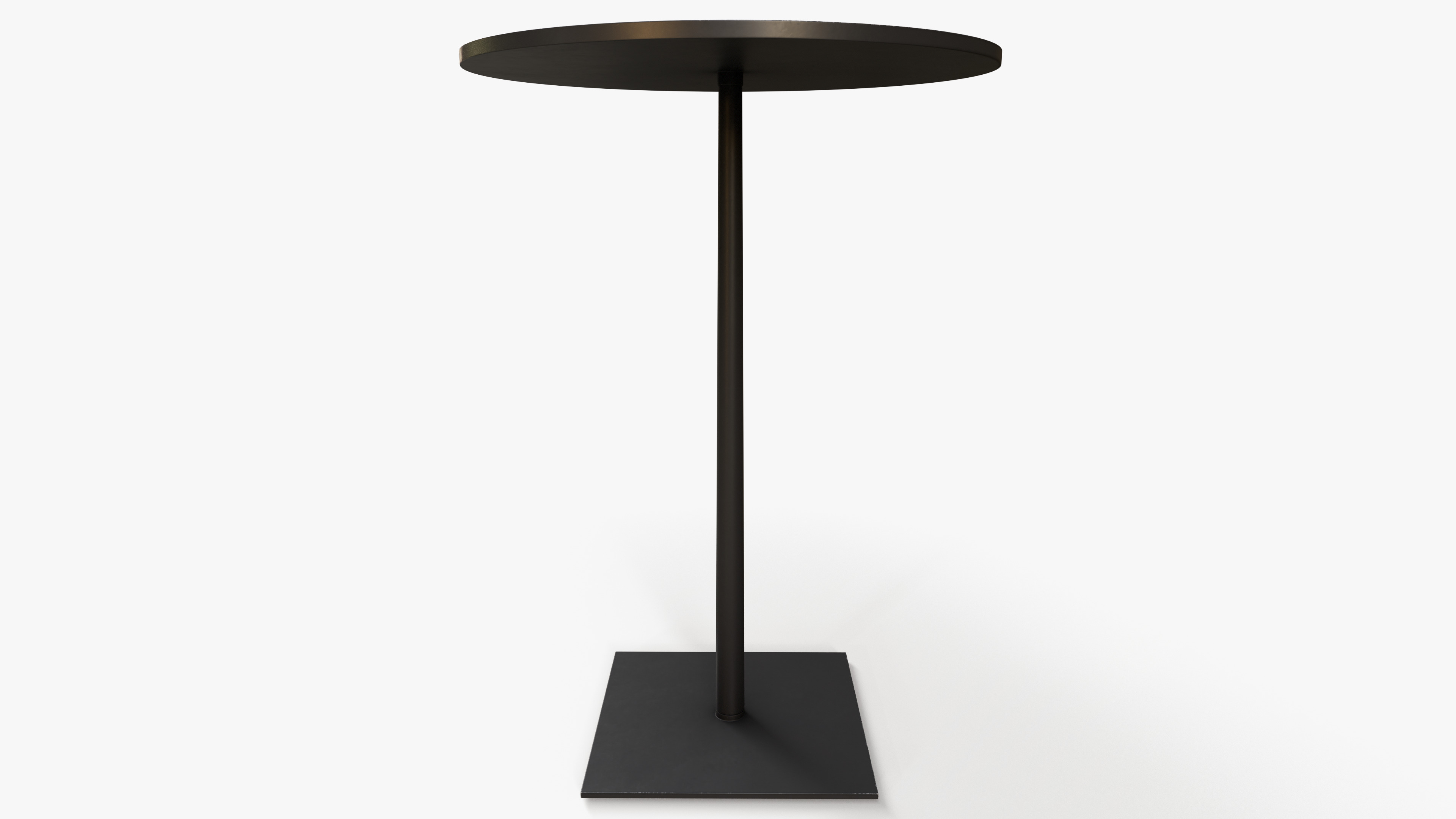 Bar Table Wood Low-poly 3D model_4