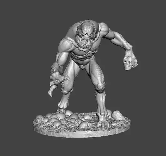 HELLKNIGHT DEMON MINIATURE MODEL FIGURE FANTASY SCIFI GAMES RPG