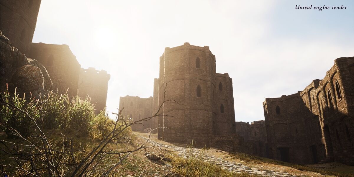 Ancient Fort - Game-ready assets set Low-poly 3D model_15