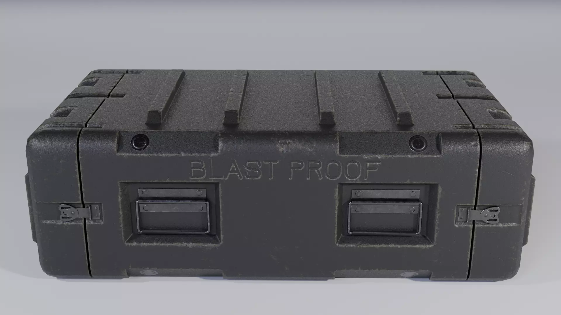 Low-poly military case Free low-poly 3D model_0