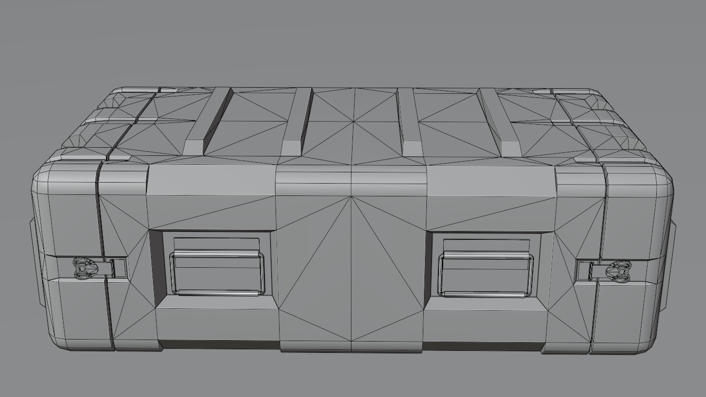 Low-poly military case Free low-poly 3D model_6