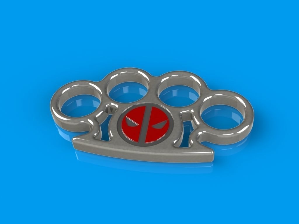 Deadpool Knuckle 3D print model_3