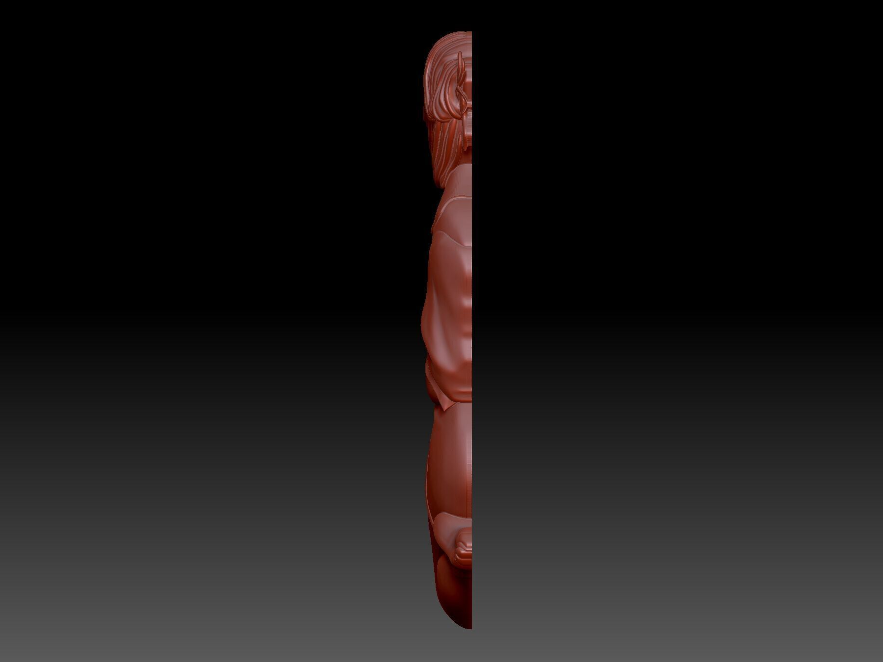 Girl and Heart 3D print model_1