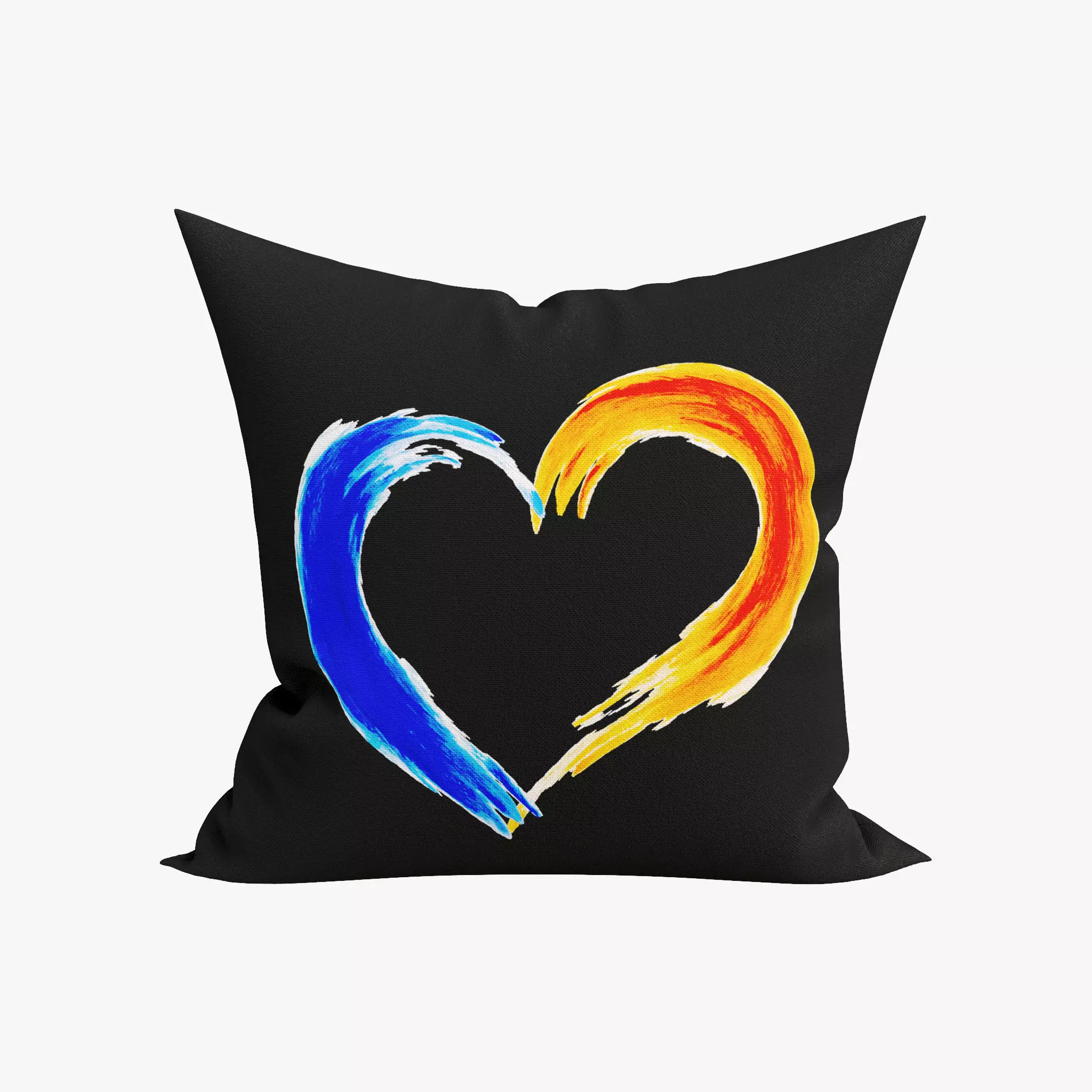 pillow heart color 3D model_0