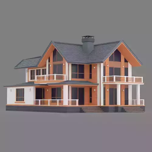 Two Storey Modern Cottage-A