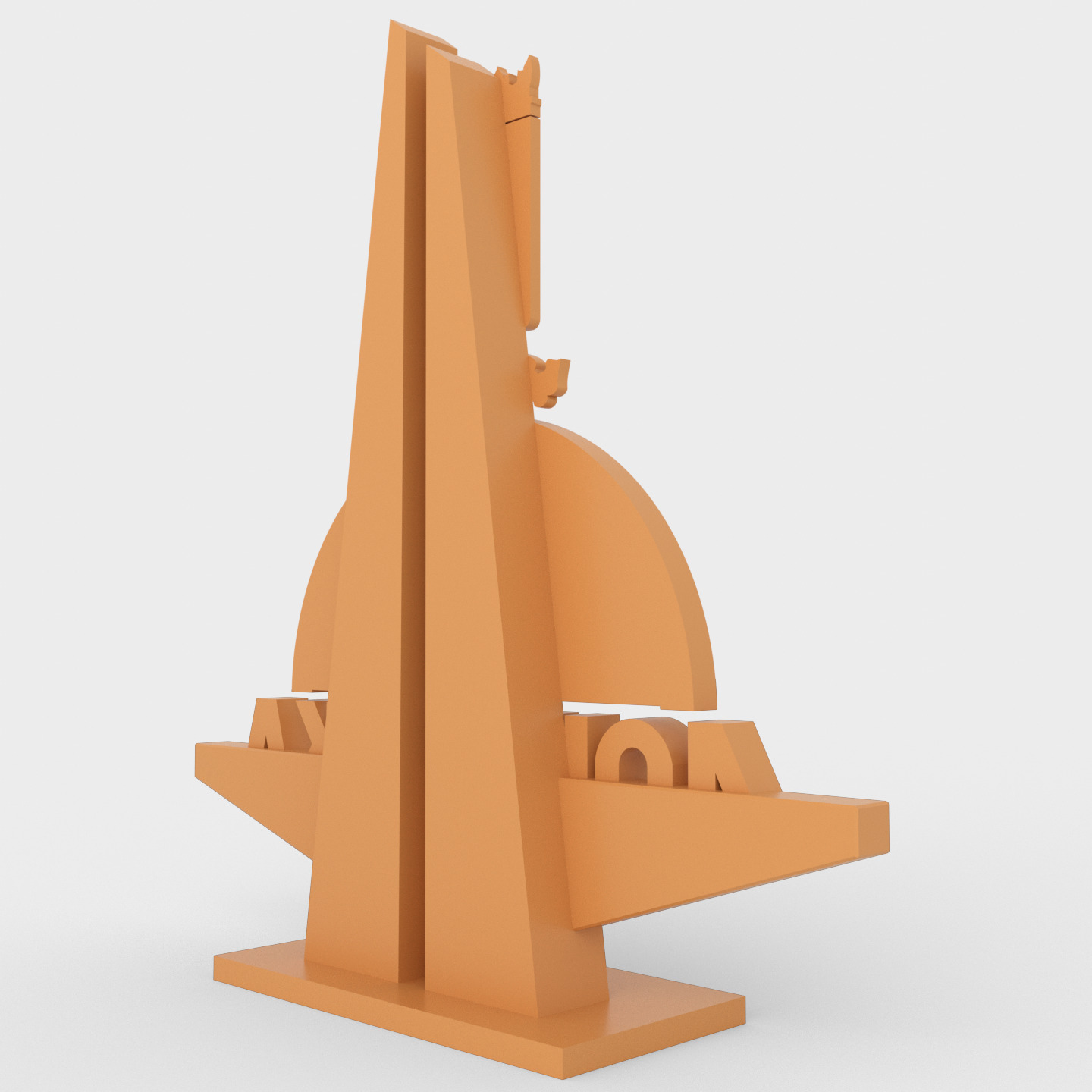 Donetsk oblast entrance stele Free 3D print model_6