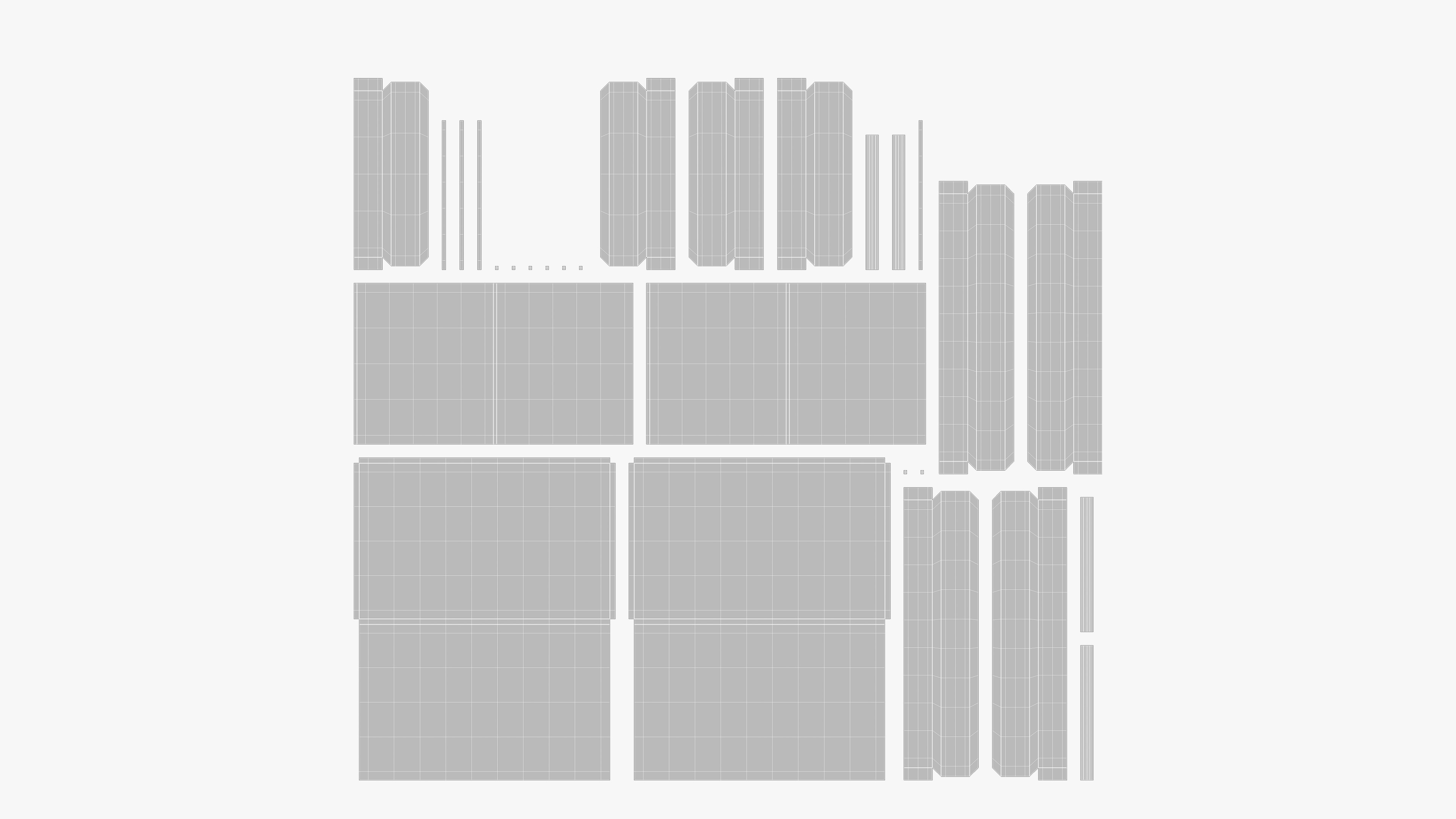 Table Constructor Lounge Low-poly 3D model_10