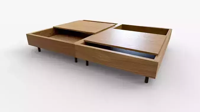 Table Constructor Lounge Low-poly 3D model
