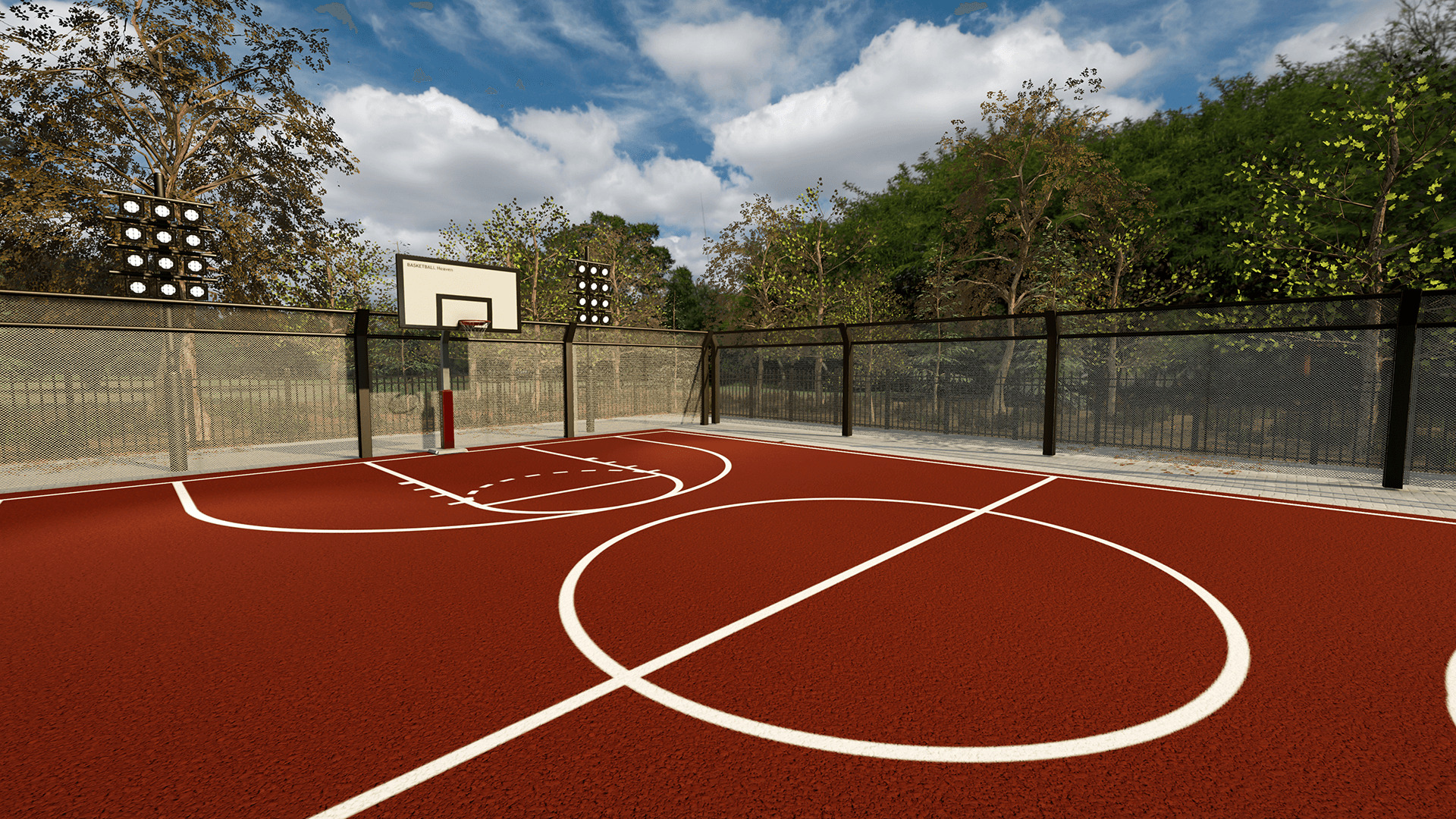 Playground and Park  Low-poly 3D model_11