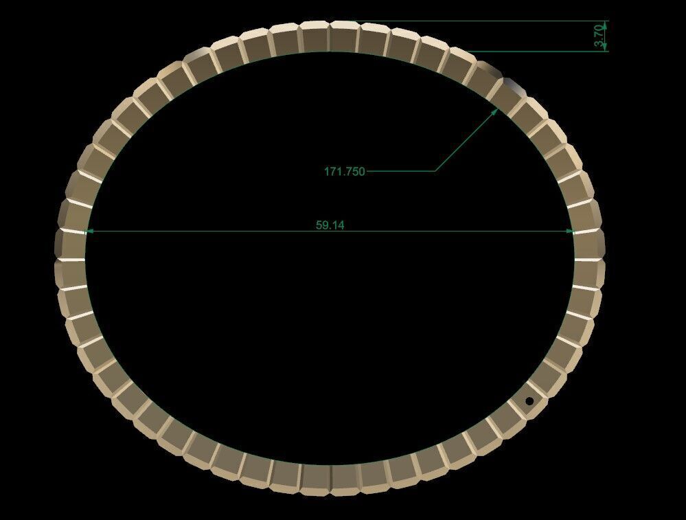 Elegant Ice Cube Style Gold Bracelet - 3D Model 3D print model_4