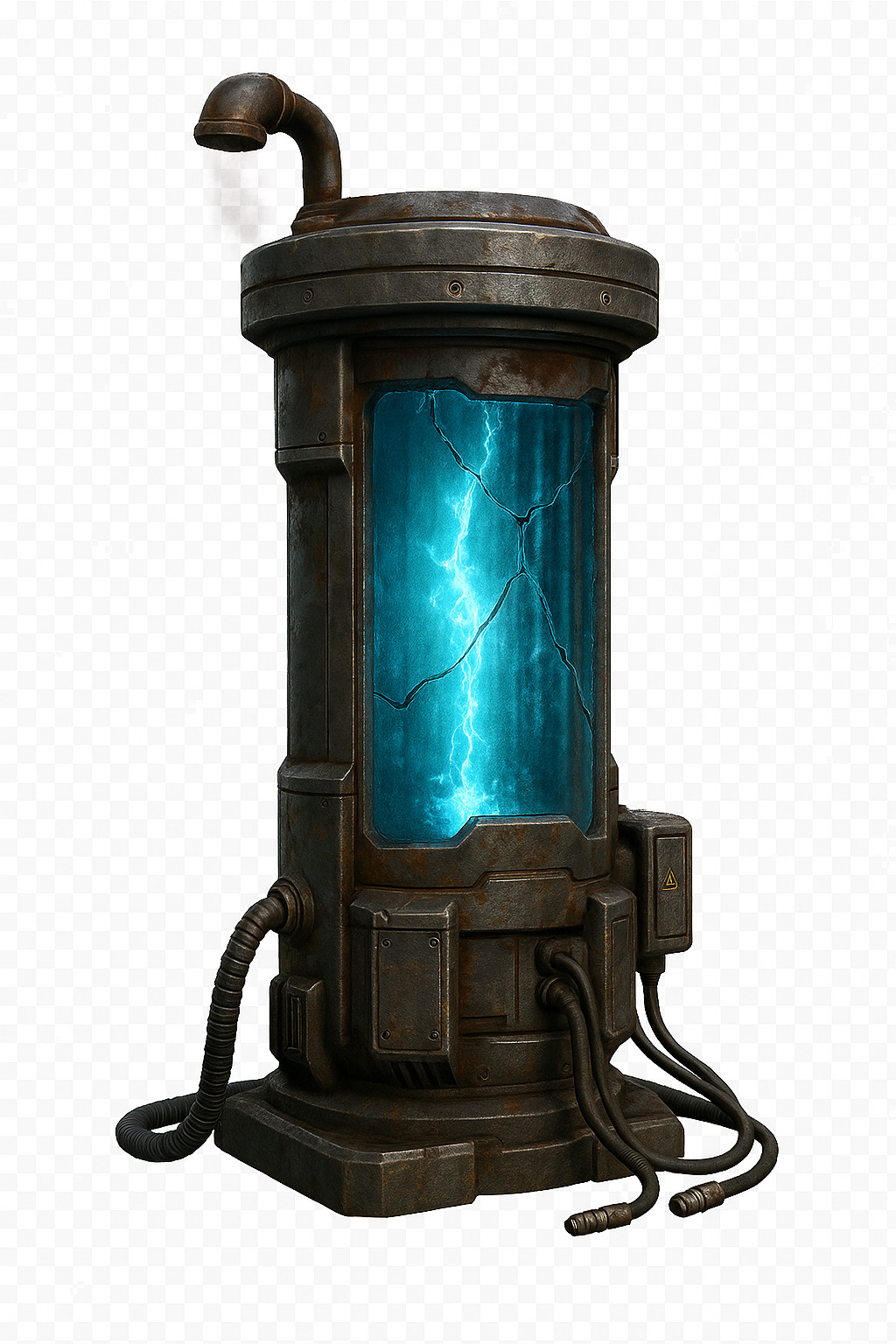 Abandoned Sci-Fi Bunker Kit 10 Modular Game Assets FBX GLB PBR 3D model_10