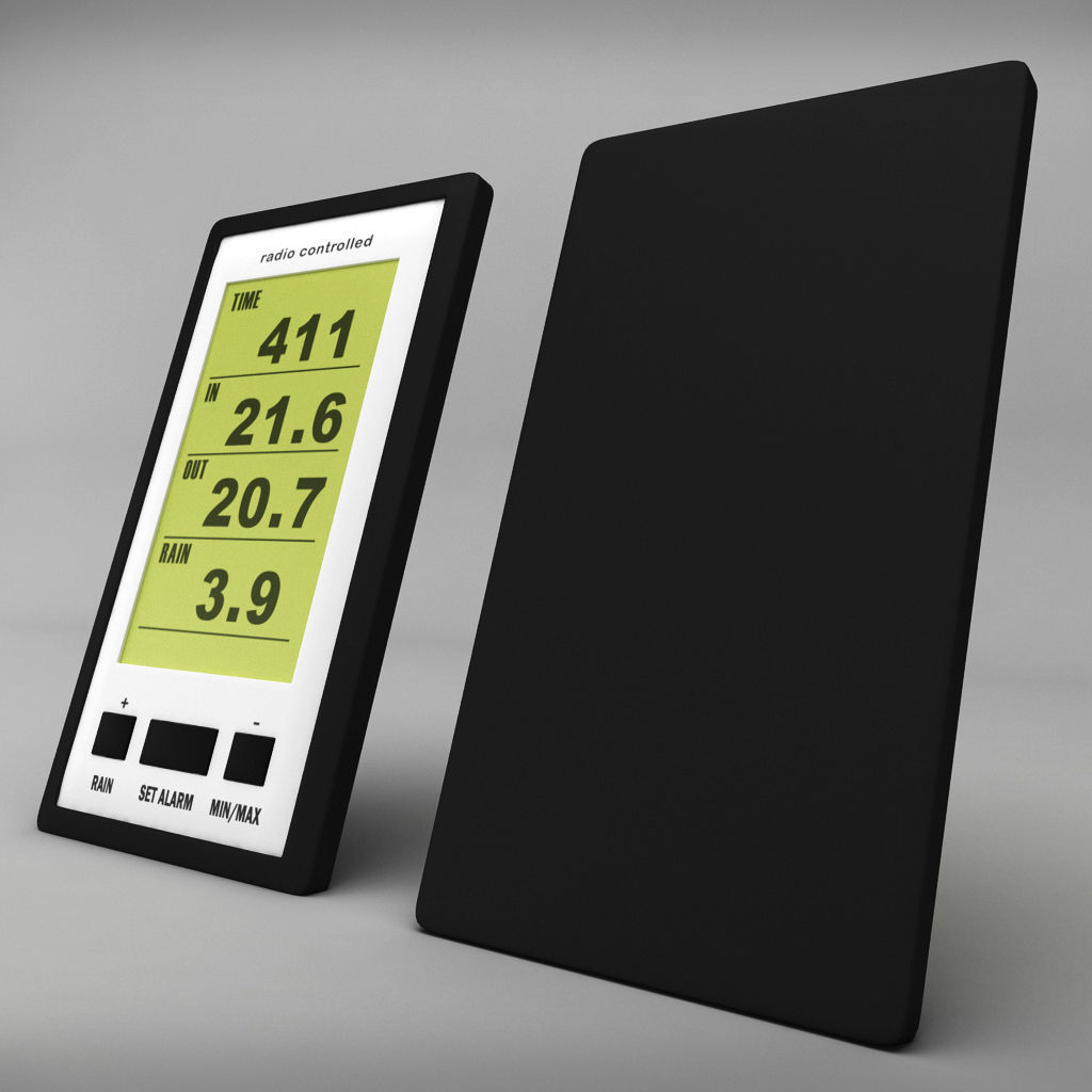 Weather meteo digital station remote Low-poly 3D model_2