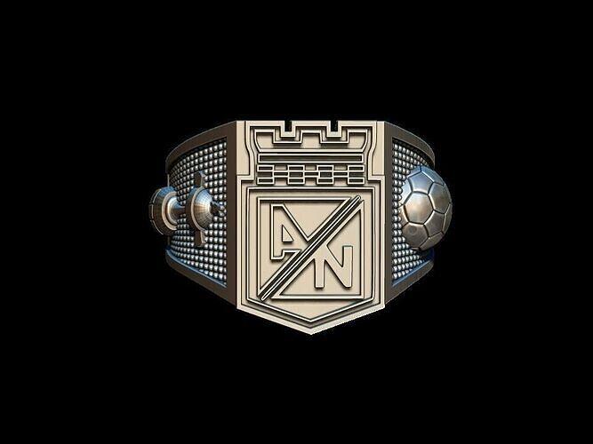 Atletico Nacional Ring 3D print model
