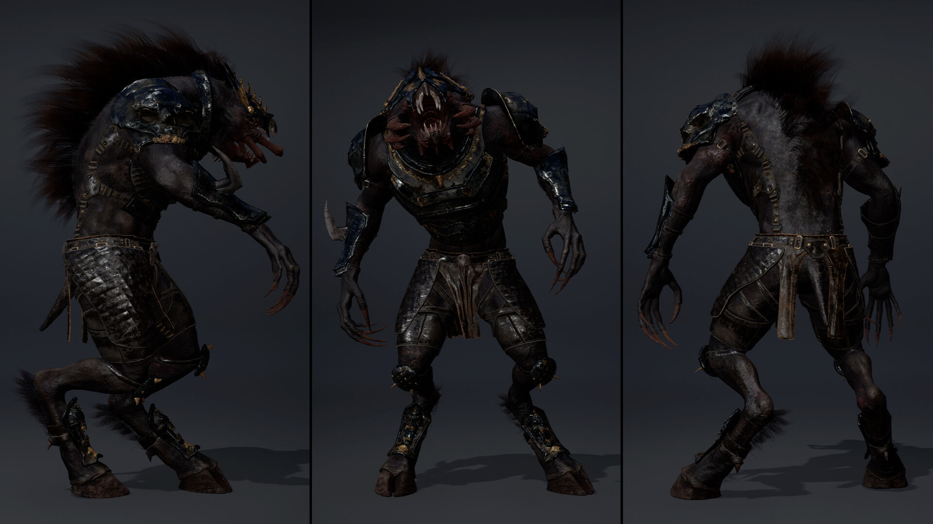 Venom Swordman Arm2 Brutal Low-poly 3D model_16