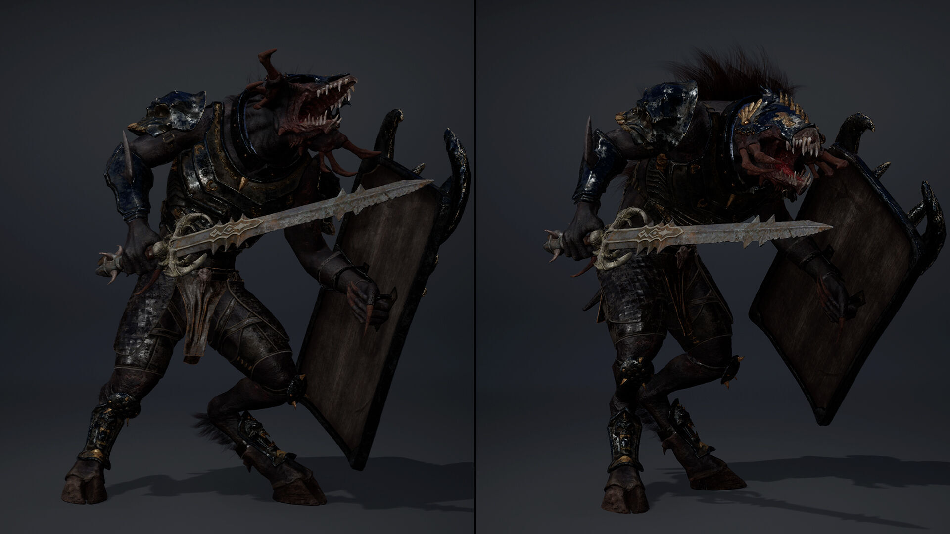 Venom Swordman Arm2 Brutal Low-poly 3D model_13