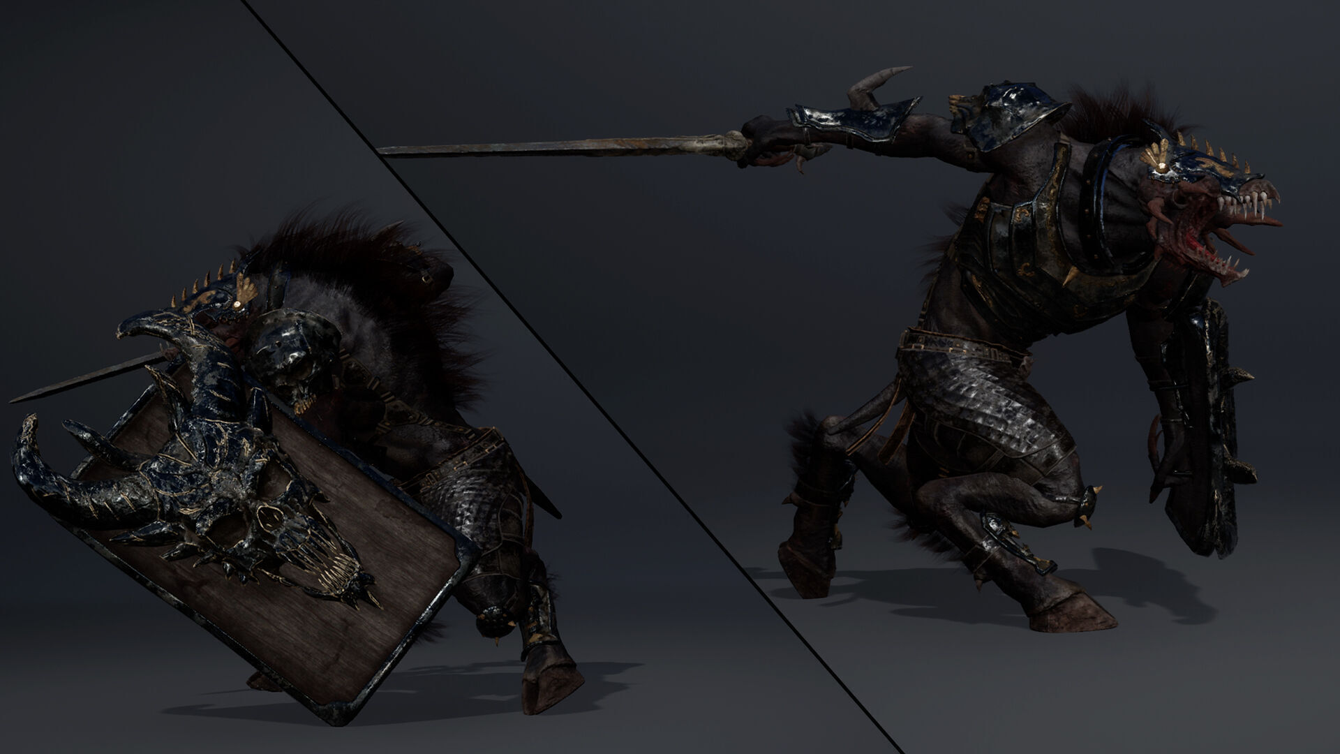 Venom Swordman Arm2 Brutal Low-poly 3D model_8