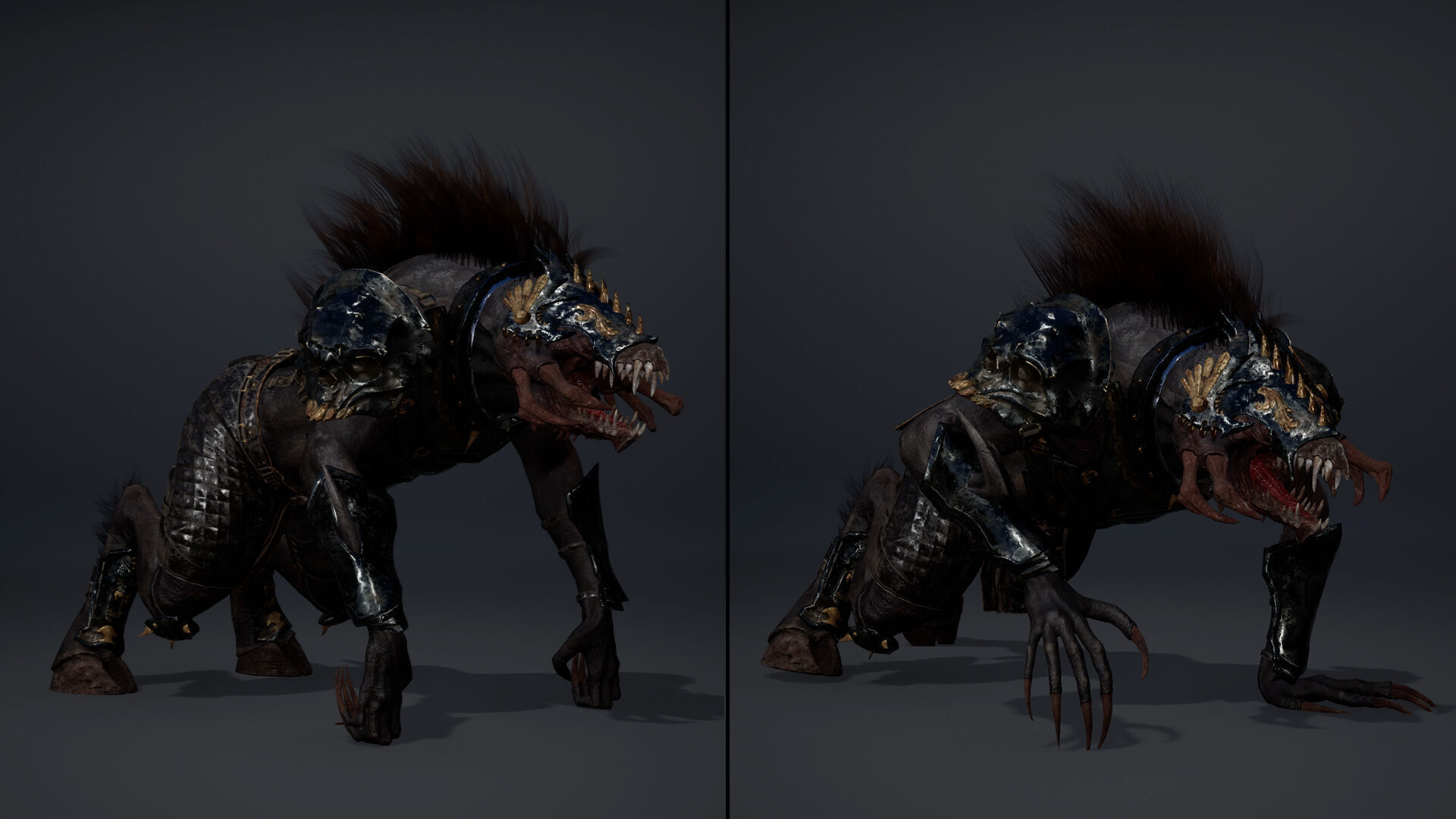 Venom Swordman Arm2 Brutal Low-poly 3D model_11