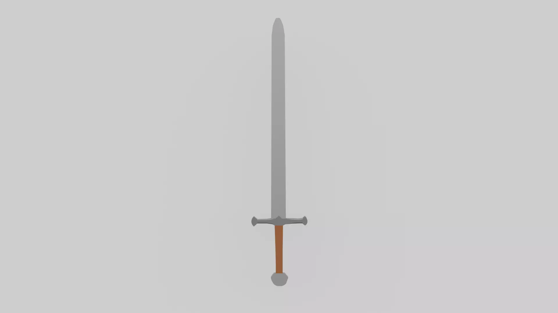 Low Poly Sword Free 3D model_0