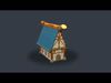 Low Poly Stylized Medieval Houses Pack Low-poly 3D model_1