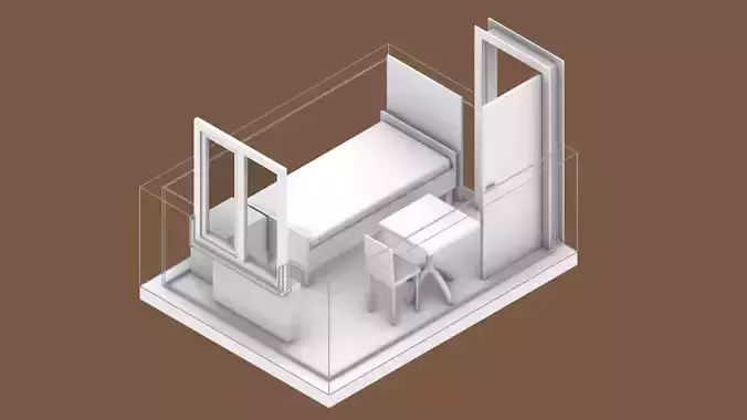 Lowpoly simple room