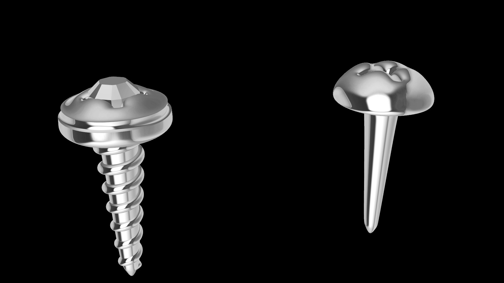 screws model 3D print model_4