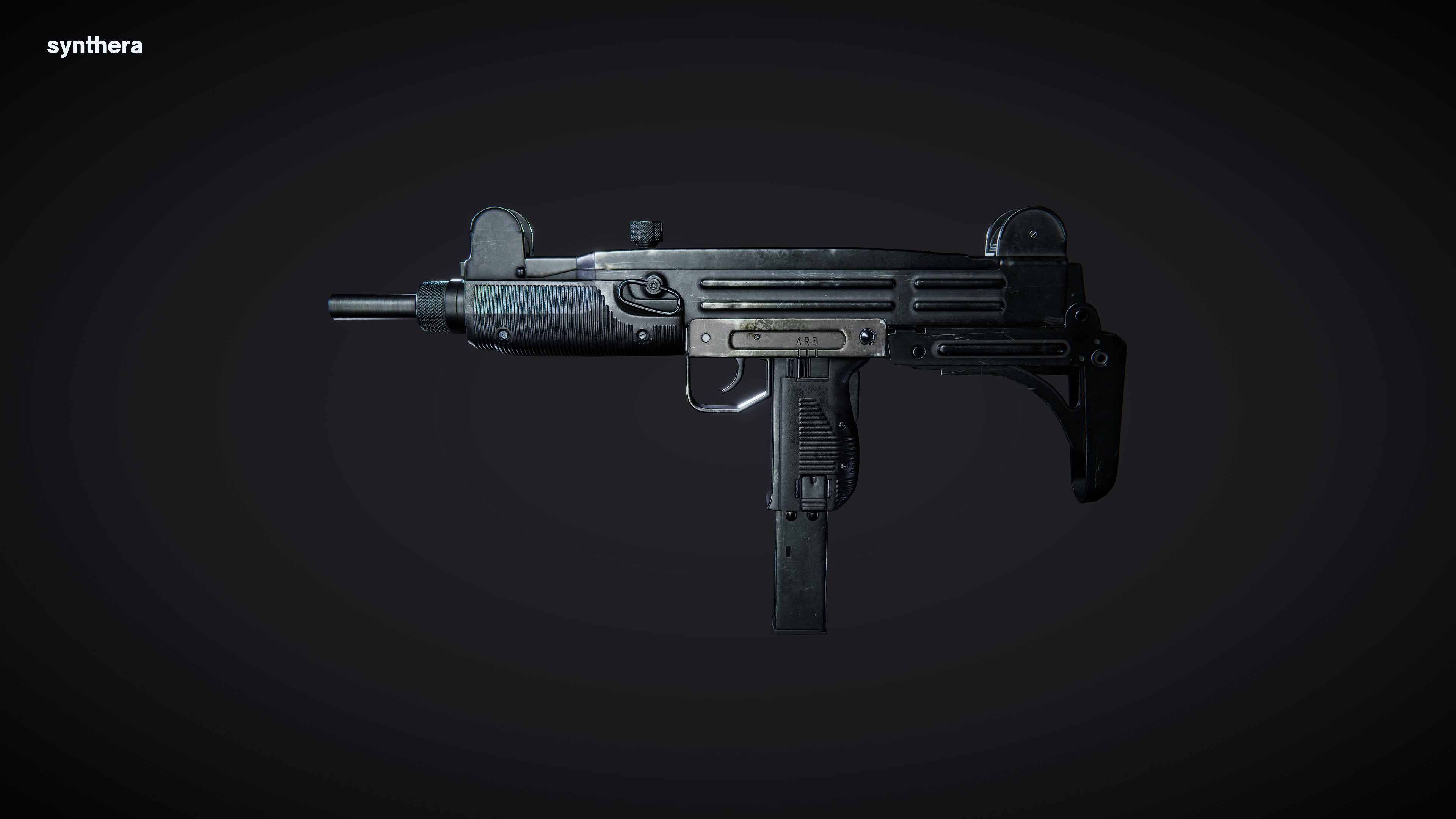 Uzi 01 Active 3D model_4