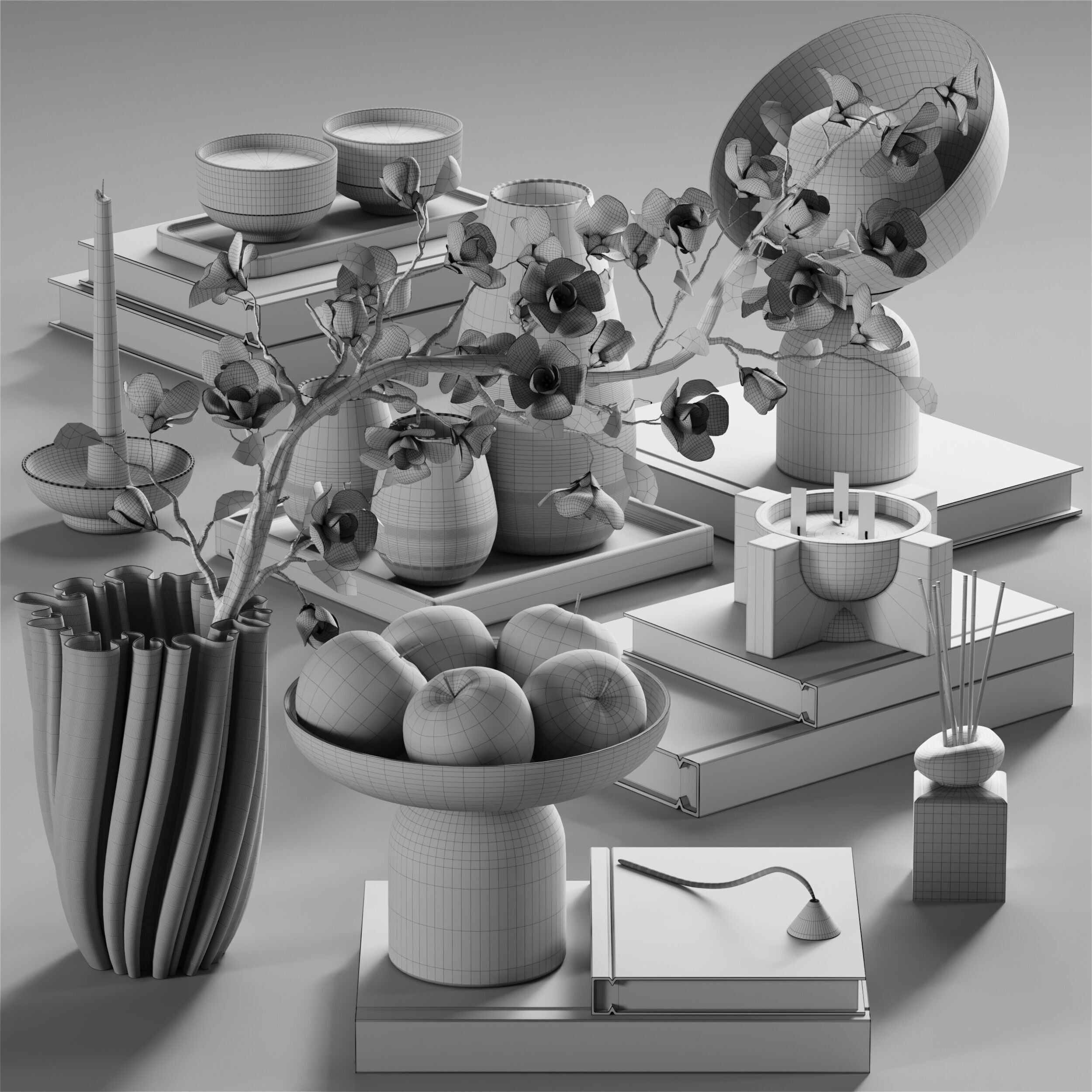 Decorative Set 35 3D model_6