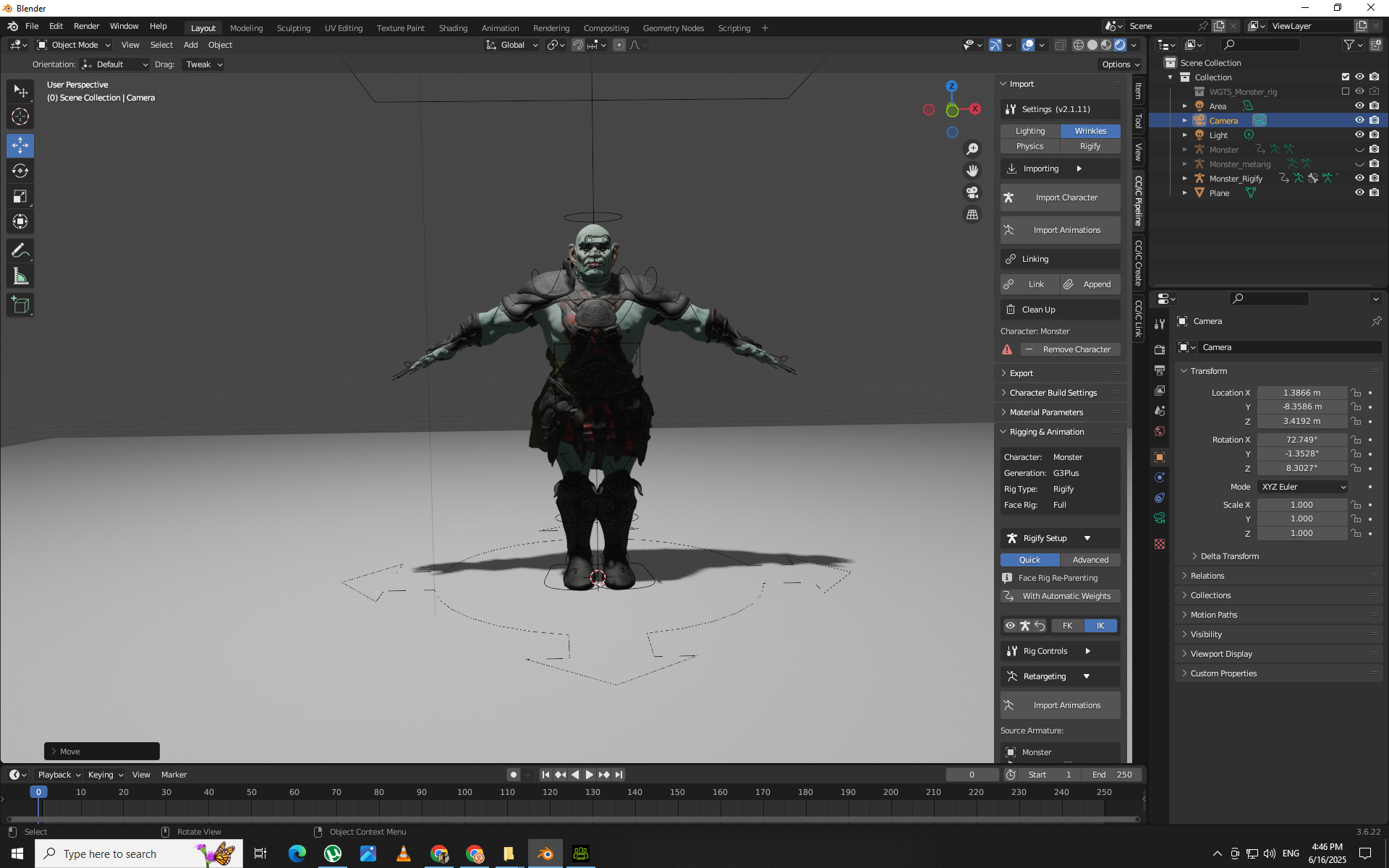 Monster character 3D model_2