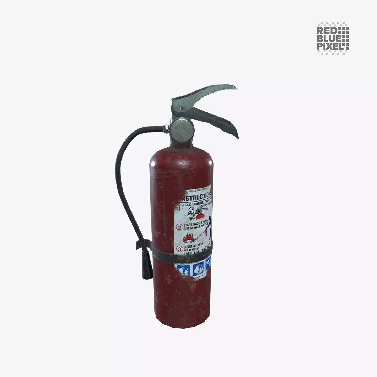 Fire Extinguisher Low-poly 3D model