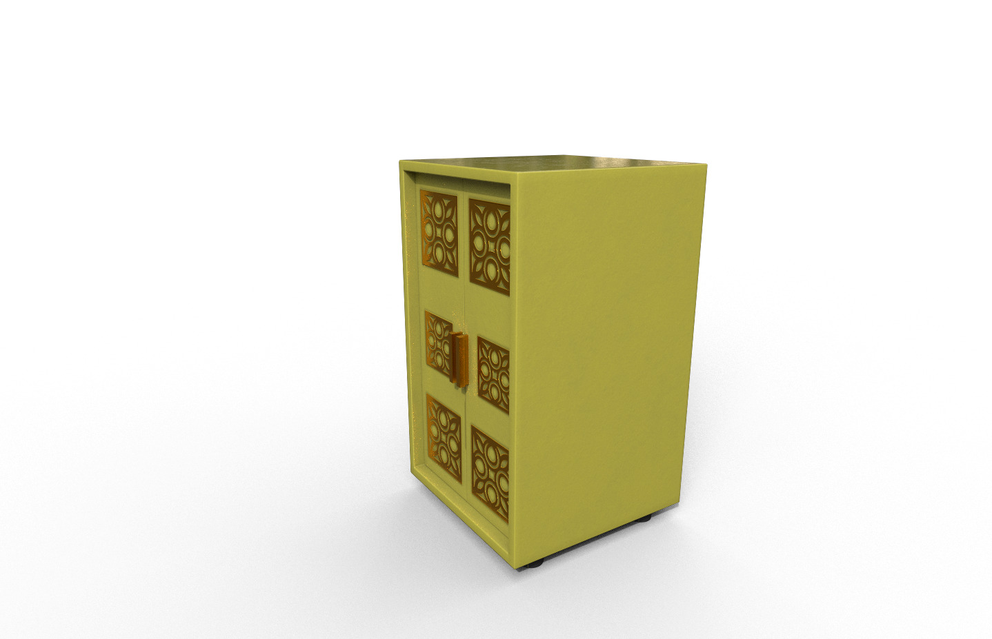Set Modern Furniture 3D Model Low-poly 3D model_5