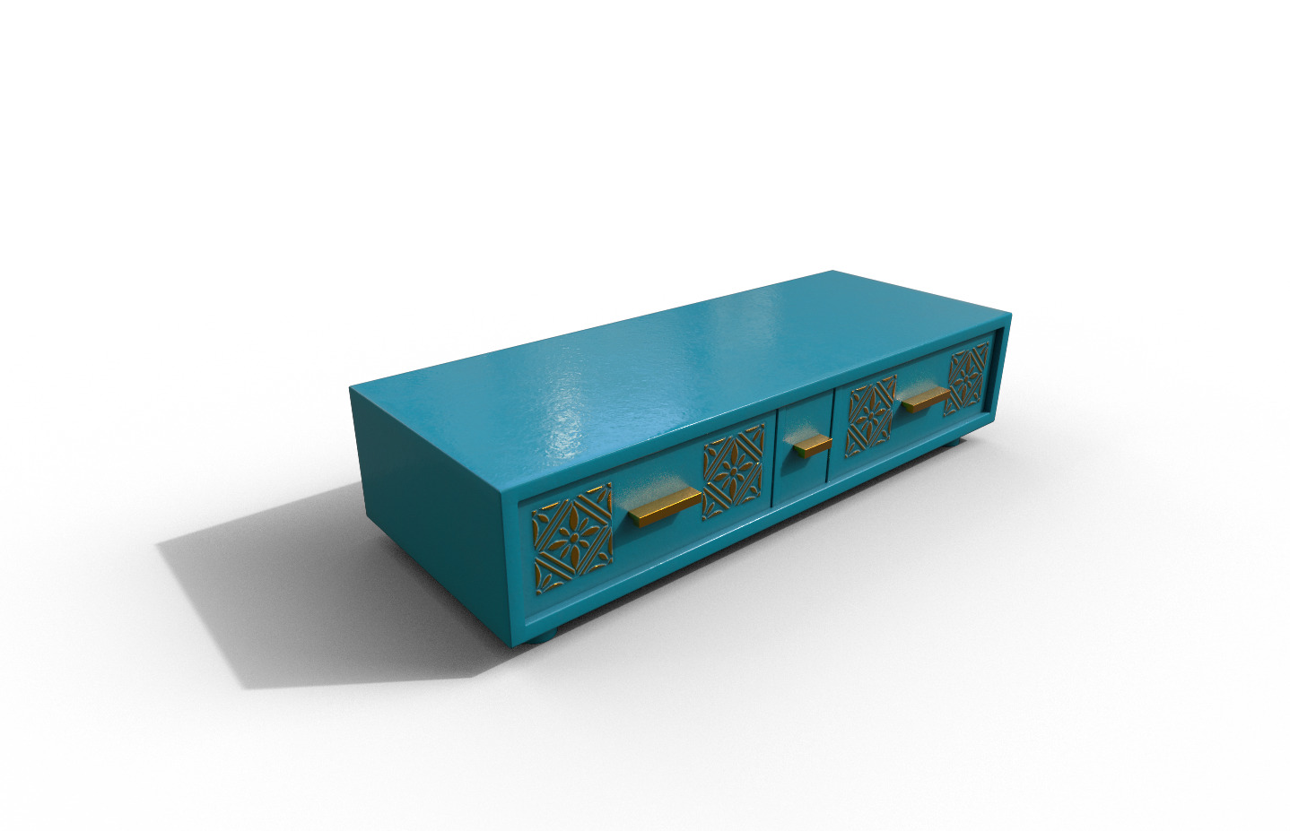 Set Modern Furniture 3D Model Low-poly 3D model_28